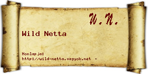 Wild Netta névjegykártya